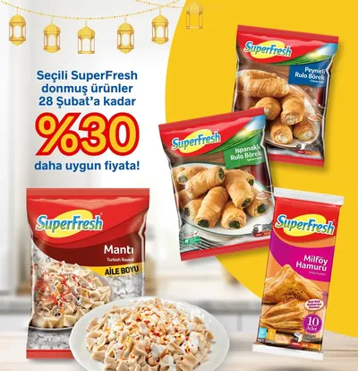 Superfresh Seçili Superfresh Donmuş Ürünler