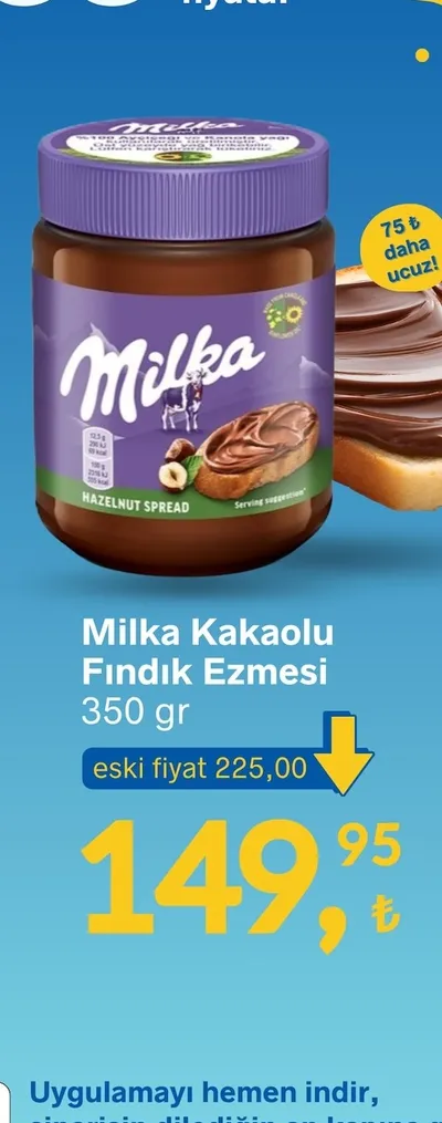 Milka Kakaolu Fındık Ezmesi 350 Gr