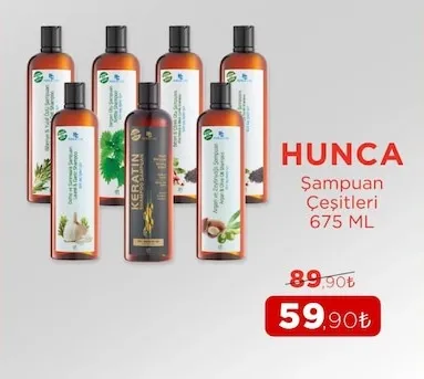 Hunca Şampuan Çeşitleri 675 Ml