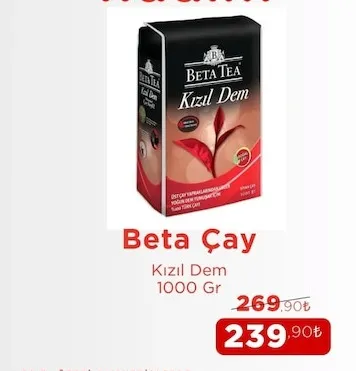 Beta Çay Kızıl Dem 1000 Gr