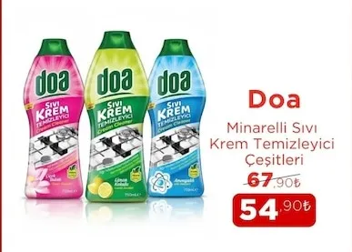 Doa Minarelli Sıvı Krem Temizleyici Çeşitleri