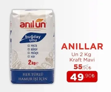 Anıllar Un 2 Kg Kraft Mavi