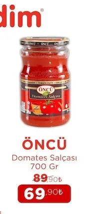 Öncü Domates Salçası 700 Gr