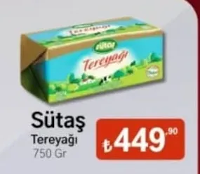 Sütaş Tereyağı 750 Gr