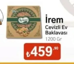İrem Cevizli Ev Baklavası 1200 Gr