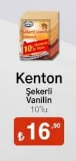 Kenton Şekerli Vanilin 10'Lu