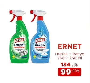 Ernet Mutfak + Banyo 750 + 750 Ml