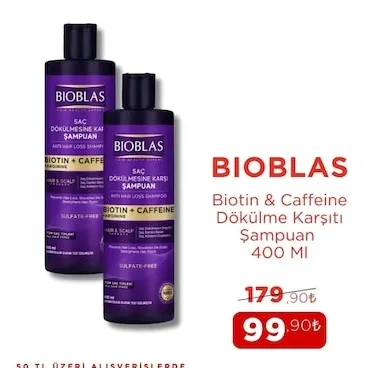 Bioblas Biotin & Caffeine Dökülme Karşıtı Şampuan 400 Ml
