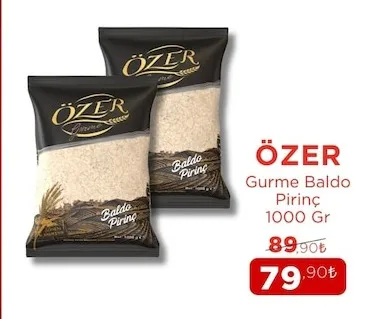 Özer Gurme Baldo Pirinç 1000 Gr