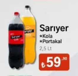 Sarıyer Kola Portakal 2,5 Lt
