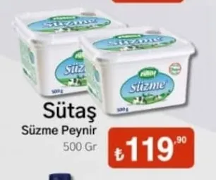 Sütaş Süzme Peynir 500 Gr