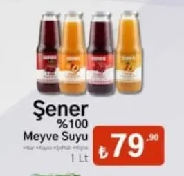 Şener %100 Meyve Suyu 1 Lt