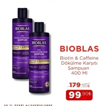 Bioblas Biotin & Caffeine Dökülme Karşıtı Şampuan 400 Ml