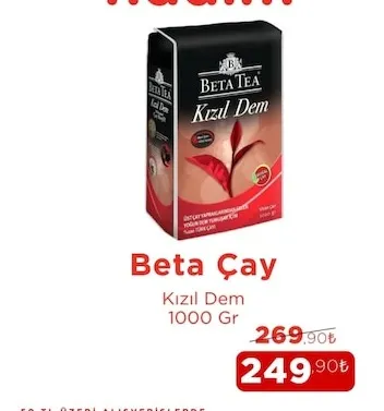 Beta Çay Kızıl Dem 1000 Gr