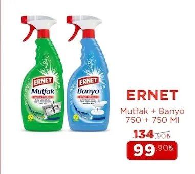 Ernet Mutfak + Banyo 750 + 750 Ml