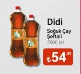 Didi Soğuk Çay Şeftali 2500 Ml