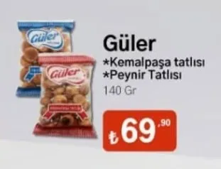 Güler Kemalpaşa Tatlısı Peynir Tatlısı 140 Gr