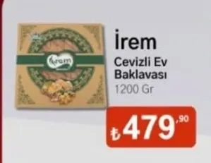 Irem Cevizli Ev Baklavası 1200 Gr