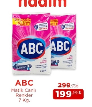 Abc Matik Canlı Renkler 7 Kg