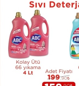 Abc Kolay Ütü 66 Yıkama 4 Lt