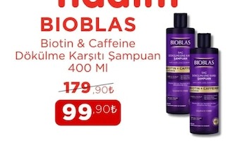 Bioblas Biotin & Caffeine Dökülme Karşıtı Şampuan 400 Ml