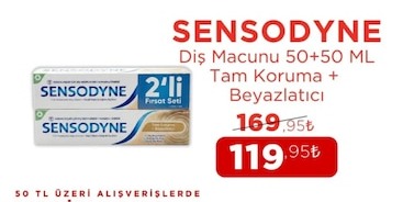 Sensodyne Diş Macunu 50+50 Ml