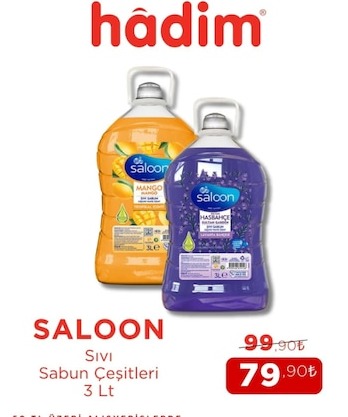 Saloon Sıvı Sabun Çeşitleri 3 Lt