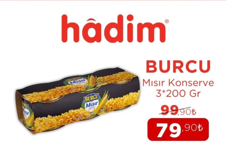Burcu Mısır Konserve 3*200 Gr