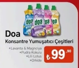 Doa Konsantre Yumuşatıcı Çeşitleri