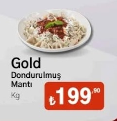 Gold Dondurulmuş Mantı Kg