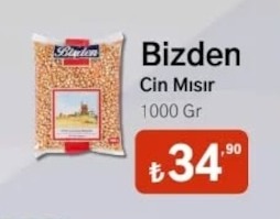 Bizden Cin Mısır 1000 Gr