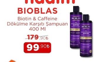Bioblas Biotin & Caffeine Dökülme Karşıtı Şampuan 400 Ml