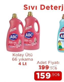 Abc Kolay Ütü 66 Yıkama 4 Lt