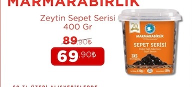 Marmarabirlik Zeytin Sepet Serisi 400 Gr