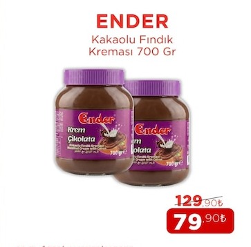 Ender Kakaolu Fındık Kreması 700 Gr