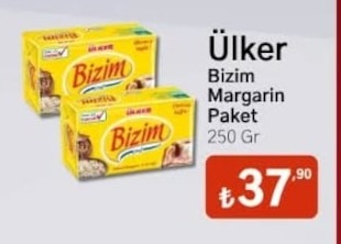 Ülker Bizim Margarin Paket 250 Gr