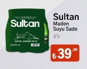 Sultan Maden Suyu Sade 6'Lı