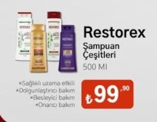 Restorex Şampuan Çeşitleri 500 Ml