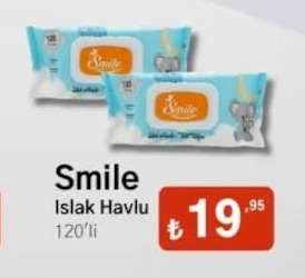 Smile Islak Havlu 120'Li