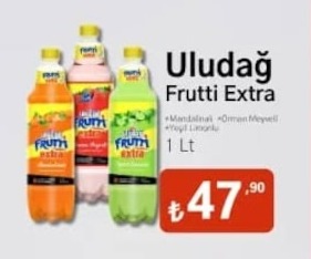 Uludağ Frutti Extra Mandalinalı Orman Meyveli Yeşil Limonlu 1 Lt