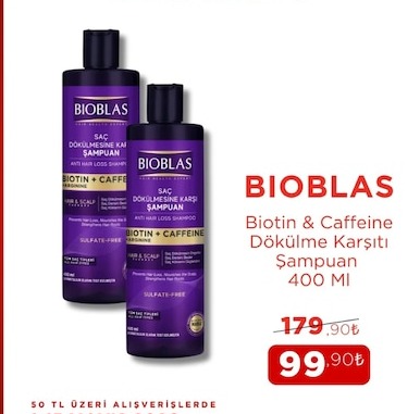Bioblaş Biotin & Caffeine Dökülme Karşıtı Şampuan 400 Ml