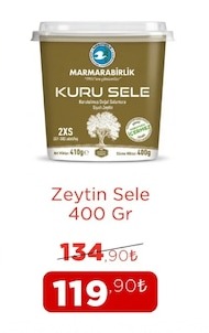 Marmarabirlik Zeytin Sele 400 Gr