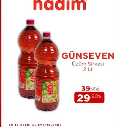 Günseven Üzüm Sirkesi 2 Lt