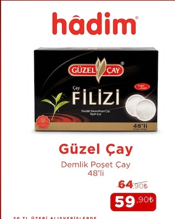 Güzel Çay Demlik Poşet Çay 48'Li