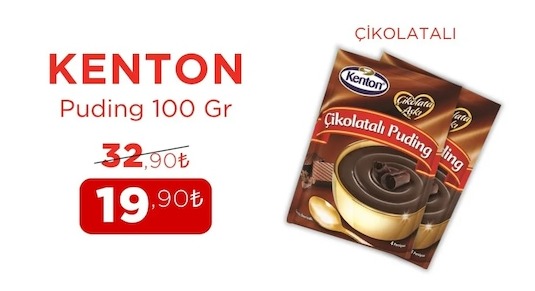 Kenton Çikolatalı Puding 100 Gr