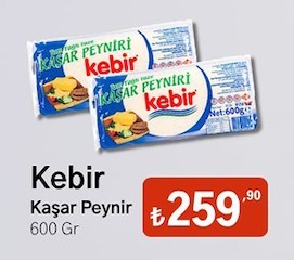 Kebir Kaşar Peyniri 600 Gr