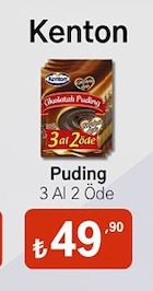 Kenton Çikolatalı Puding 3 Al 2 Öde