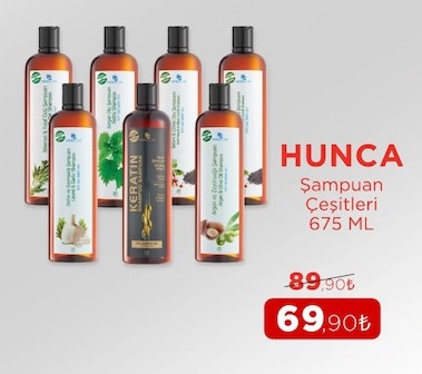 Hunka Şampuan Çeşitleri 675 Ml