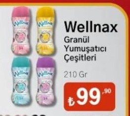 Wellnax Granül Yumuşatıcı Çeşitleri 210 Gr