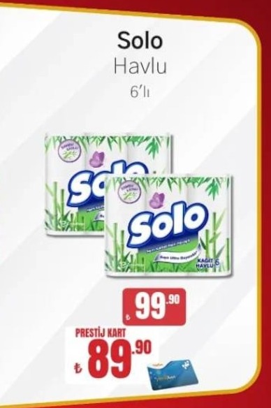Solo Havlu 6'Lı